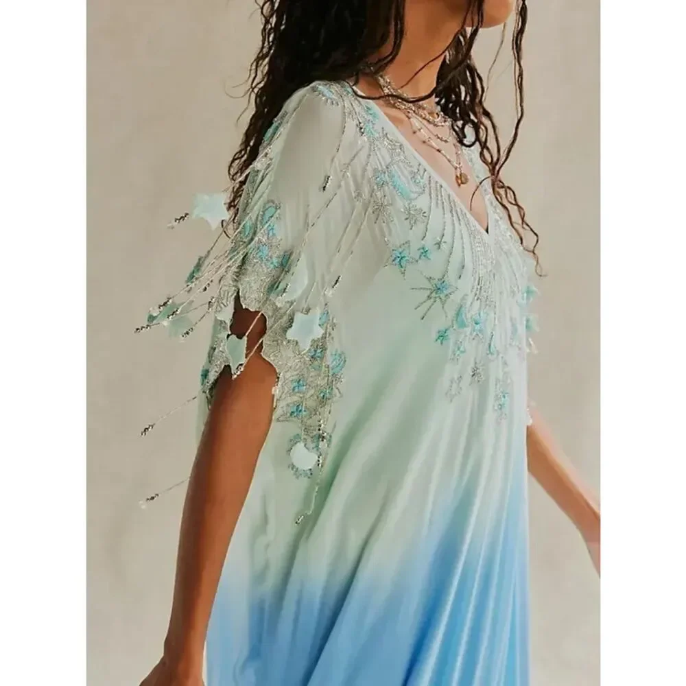 Free People Esme Embellished Maxi Dress